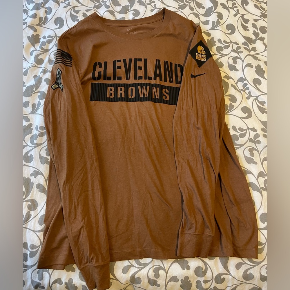 NIKE CLEVELAND BROWNS SALUTE TO SERVICE LONGSLEEVE